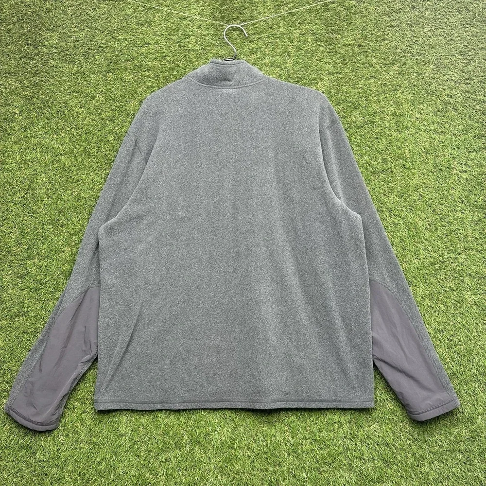 NORTH FACE Polartec 1/2 Zip Fleece Jacket Mens XL Pullover Grey Hiking Outdoor